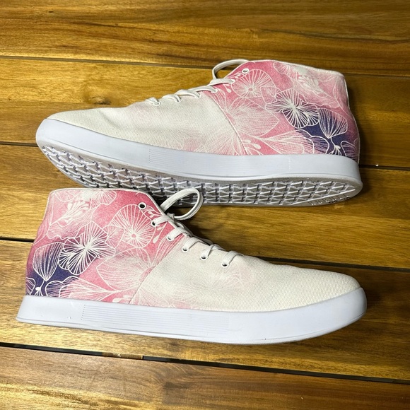 Nobull Project Mulberry Watercolor Trainers Canvas Mid Top - Size 15 - Worn Once - Picture 4 of 9